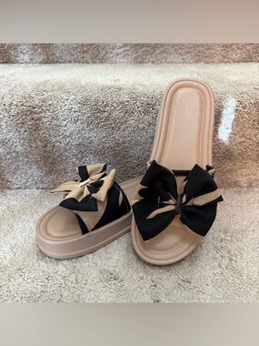Platform Slide Sandals